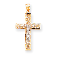 2 tone crucifix C2013