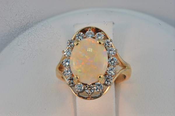 a white fire opal