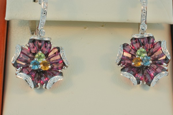 bellari garnet earrings 1986